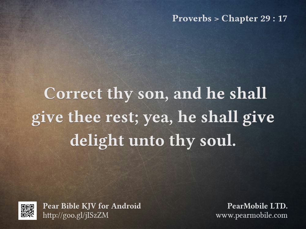 Proverbs, Chapter 29:17